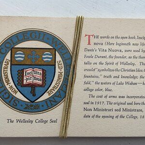 Vintage Wellesley College postcards - set of 13